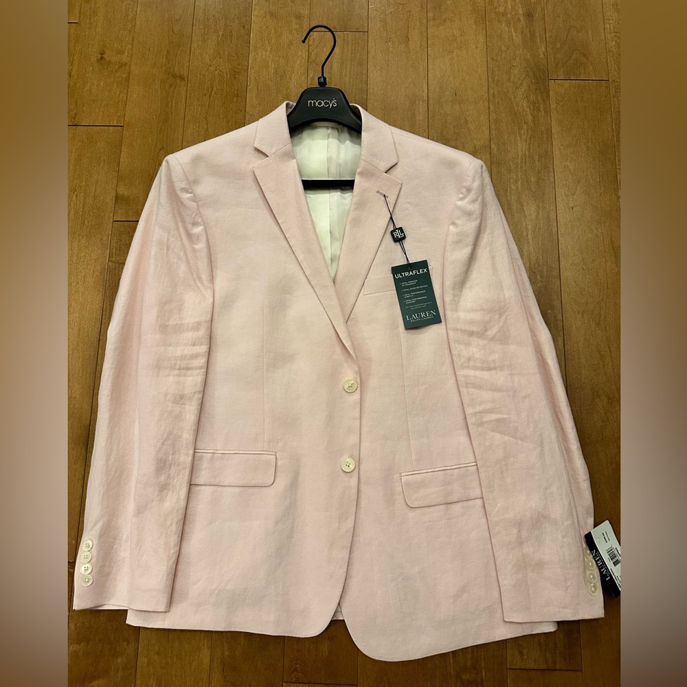 Ralph Lauren Pink Linen Sport Coat - 43